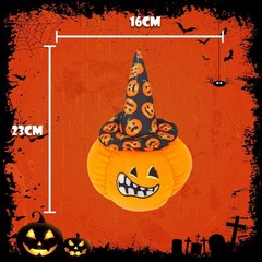 Pumpkin Soft Toy Halloween 23cm x 16cm Black X 1