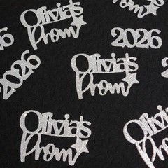 16 x Pieces Personalised Prom Table Decor, Table Scatter, Prom 2026, Graduation