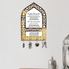 Ramadan Mosque Night Table Key Hook EID Mubarak Party Islam Muslim Home Decor JQ