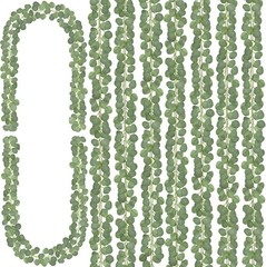 8Pcs Eucalyptus Garland,Artificial Eucalyptus Leaves Table Greenery Garland