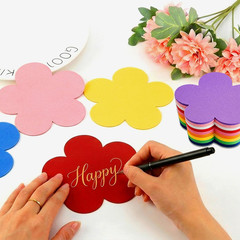 72 Pcs 5.5 Inch Large Paper Flower Cutouts, 9-Color Assorted Spring Summer Flowe