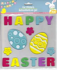 New Happy Easter Gel Window Stickers Clings Bunny Egg Chick ~ Choice