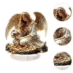 Acrylic Angel Decor 2D Flat Sign Desktop Display