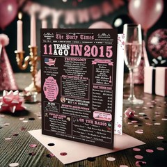 11th Birthday Decorations for Girls 11 Year Old Girl Birthday Gifts Banner