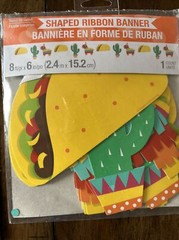 Fiesta Fun Partyware Taco Party Cinco de Mayo plates ￼ napkins ￼ balloon banners