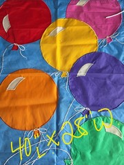 Yard Flag 40″ X 28″ Balloon Birthday Party Celebrate Multi Blue Background
