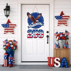 Celebratory 250th Anniversary Eagle Wreath – Perfect for July 4th Festivities