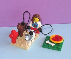 Husky & German Shepherd Dog Pet +- Birthday Minifiure MOC – MADE OF LEGO BRICKS