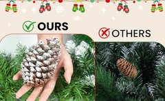 Christmas Garland, 9Ft Christmas Garland with Lights & Timer, 50LED Waterproof