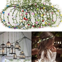 Artificial Greenery Eucalyptus Vine, 252ft Plants Fake Hanging 252ft, Green