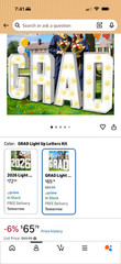 Grad 2026 Marquee Letters & Numbers