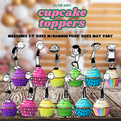 Diary wimpy kid Party Supplies happy birthday centerpiece decoration banner gift
