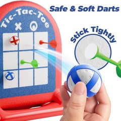 Kids Inflatable Dartboard Pool Toy, Fun Swimming Pool Soft Ball Toss Game, Ou…