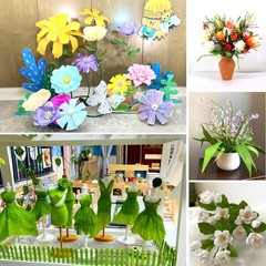8 Colors Rainbow 10×98 Inch Crepe Paper Flower Kit 20 PCS Iron Wire Tape