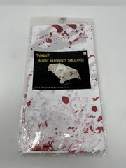 Tablecloth Blood Fingerprint Halloween Party Supply Haunted House Decoration