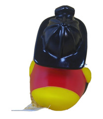 Fire Fighter Rubber Squeaker Duck 4 inch New