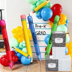 School Celebration Decorations Classroom Composition Book Balloon Boxes Infla…