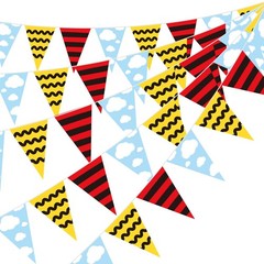 5 Pcs Cute Cartoon Dog Party Decorations Pre Strung Flag Banner Cute Anime Bi…