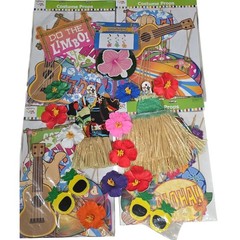 Hawaiian Theme Party Props and Decorations Bundle – 19 pieces