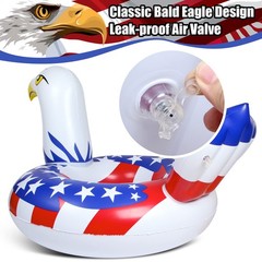Inflatable Eagle Pool Float Ring Heavy Duty Summer Beach Lake Swim Party Tube Wh