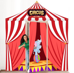 4 Pcs Circus Decorations Carnival Theme Party Door Decor
