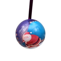 Christmas Tinplate Candy Box Pendant for Tree Decoration Candy for Case Gif