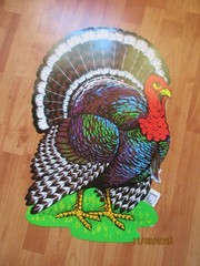 Beistle 1974 Diecut Cutout Turkey Thanksgiving Decorations 25″ x 16″ NOS