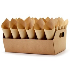 Wedding Confetti Cone Stand Box – 30pieces of Cone Papers and 30Holes for 30 Con