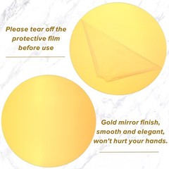 20 Pcs 10 Inch Round Mirrors for Centerpieces Acrylic Gold Circle Mirror Cand…