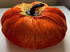Handmade Small Velvet Pumpkins
