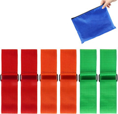 6Pcs 3 Legged Race Bands for Kids Adults Birthday Carnival Party Field Day Outdo