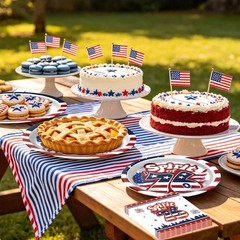 Patriotic 250th Anniversary Kit, 180Pcs, Serve 60 Guests