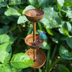 Metal Garden Rain Catcher for Collecting Rainwater and Attracting Wildlife