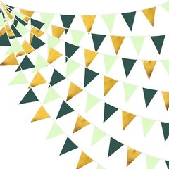32Ft Dark Green and Gold Decorations Olive