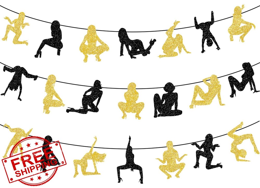 Bachelor Party Decorations Twerk Banner Garland Funny Adult Birthday Party De…