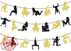 Bachelor Party Decorations Twerk Banner Garland Funny Adult Birthday Party De…