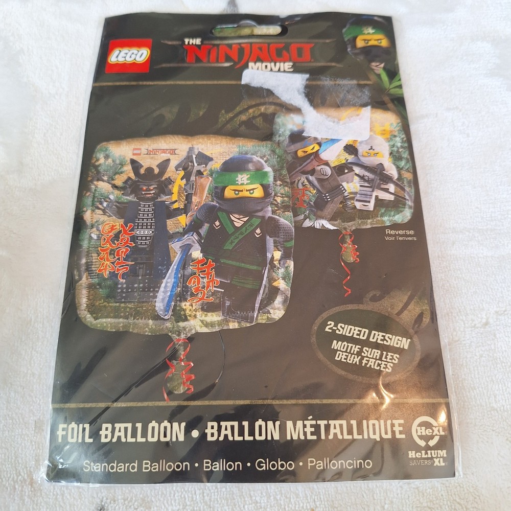 LEGO Ninjago Movie Foil Balloon 17” (43cm) 2-Sided Design Anagram 36139 New