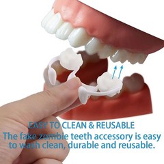 Halloween Scary Fangs Retractable Teeth for Party Cosplay Vampire Zombie Costume