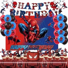 52pcs Spider Birthday Decorations Pack – Cartoon Spider Party Decorations Sup…