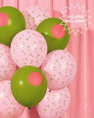 , Dirty Martini Latex Balloons – 24 pk, 12″ | Olive Cocktail Decorations, Pin…