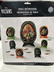 Disney Villains Halloween Party Table Decorations Kit New!!!