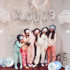 13 PCS Silver On Cloud 9 Balloons 9th Birthday Decoration Nine Years Old Birt…