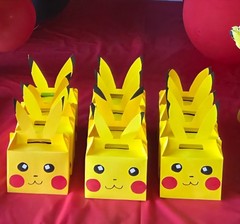pikachu inspired party favor boxes