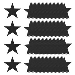 120 Pcs 6 Inch Double Printed Glitter Star Cutouts, Black