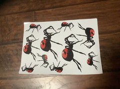 130 / 6 Sheet Halloween Bat Spider Stickers Window Decorations Spooky Party