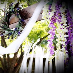 6 Pack 3.75 Feet/Piece Artificial Fake Wisteria Vine Ratta Hanging Garland Silk