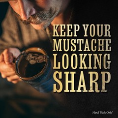 THE VINTAGE GROOMING CO. Defender Mustache Guard | Moustache Drinking Protect…