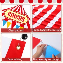 Fanfanwin 5 Pcs Carnival Entryway Party Decorations Set Circus Tent
