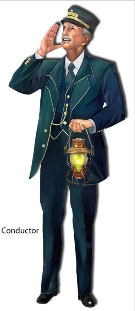Train/Railroad Party Decoration | Conductor Sign | Laser Cut w/Stand | 23.5″x8″