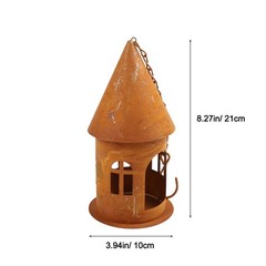Compact Size Hanging Decor Rustic Candle Holder Decorative Ornament Easy To Hang